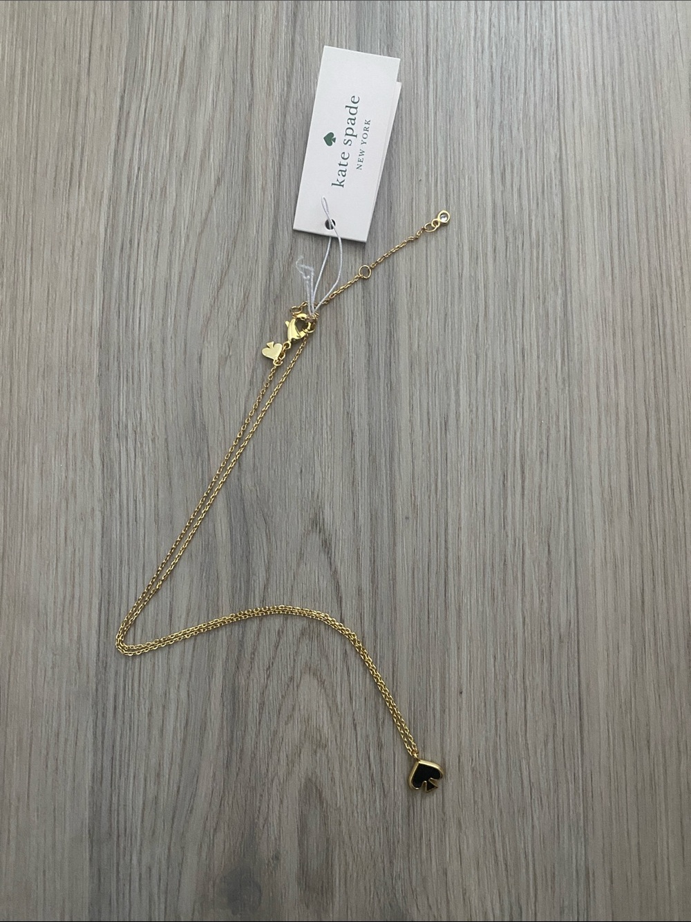 kate spade gold spade pendant necklace
